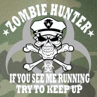 Zombie Hunter See Me Running Keep Up Legacy Tie Dye Trucker Hat