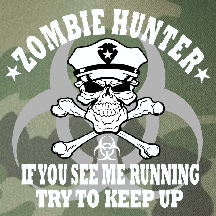 Zombie Hunter See Me Running Keep Up Legacy Tie Dye Trucker Hat