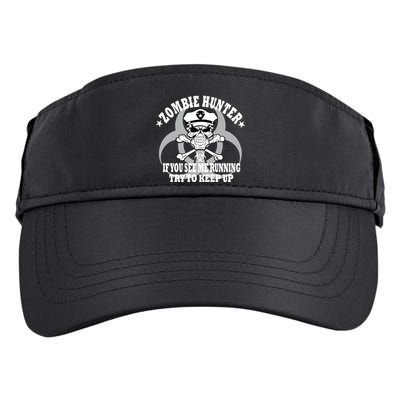 Zombie Hunter See Me Running Keep Up Adult Drive Performance Visor