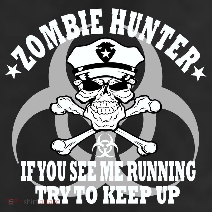 Zombie Hunter See Me Running Keep Up 11oz C Handle Ceramic Mug