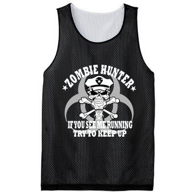 Zombie Hunter See Me Running Keep Up Mesh Reversible Basketball Jersey Tank