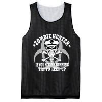 Zombie Hunter See Me Running Keep Up Mesh Reversible Basketball Jersey Tank