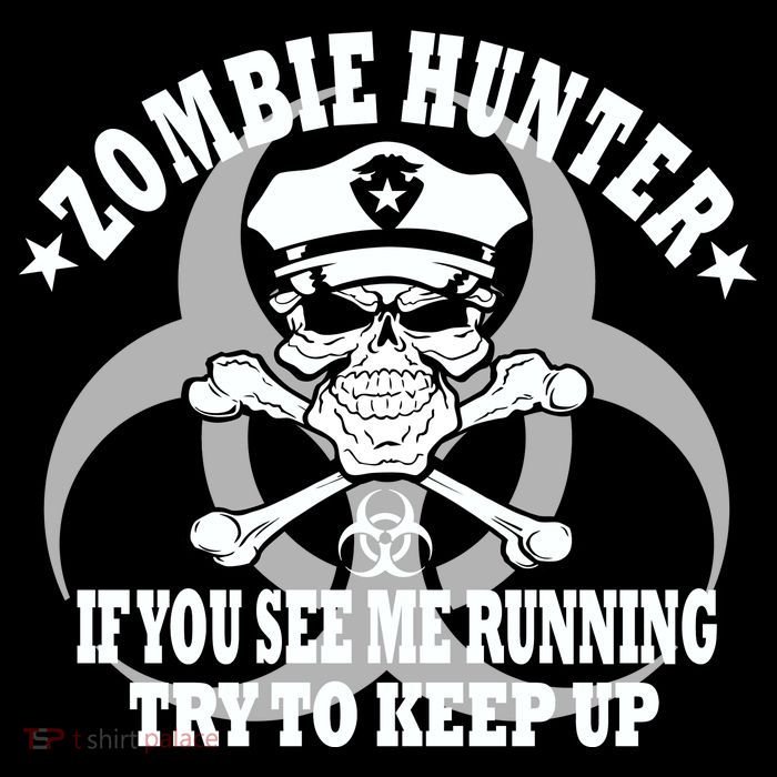 Zombie Hunter See Me Running Keep Up Tank Top