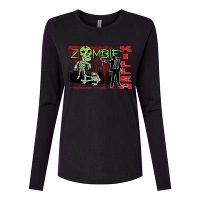 Zombie Killer Womens Cotton Relaxed Long Sleeve T-Shirt