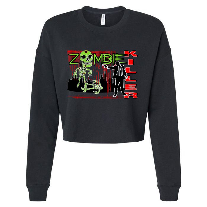 Zombie Killer Cropped Pullover Crew
