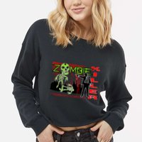 Zombie Killer Cropped Pullover Crew