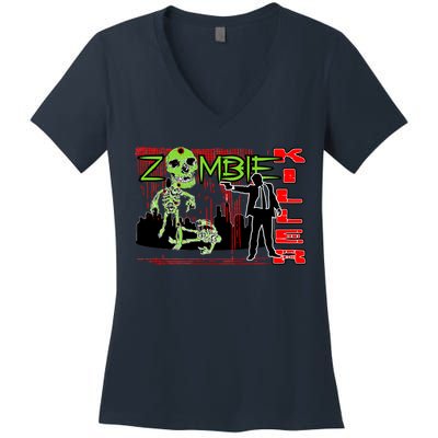 Zombie Killer Women's V-Neck T-Shirt