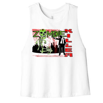 Zombie Killer Women's Racerback Cropped Tank