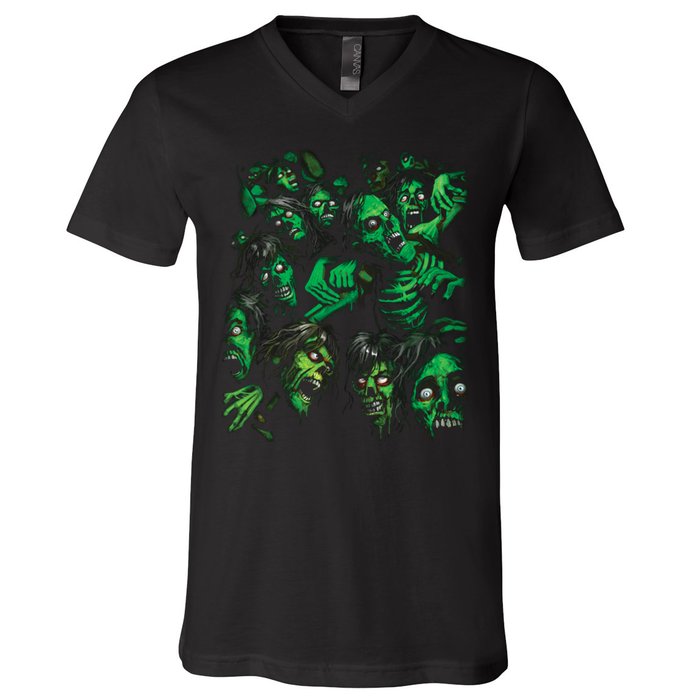 Zombie Pile V-Neck T-Shirt