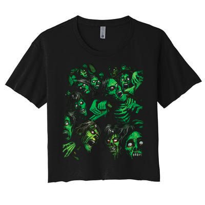 Zombie Pile Women's Crop Top Tee