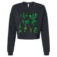 Zombie Pile Cropped Pullover Crew