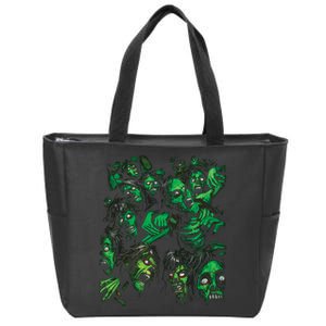 Zombie Pile Zip Tote Bag