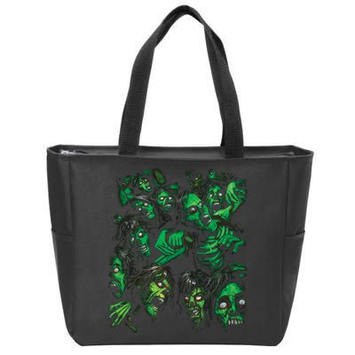 Zombie Pile Zip Tote Bag