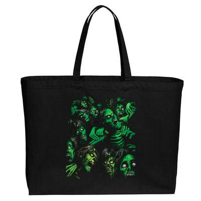 Zombie Pile Cotton Canvas Jumbo Tote