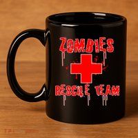 Zombie Rescue Team 11oz C Handle Ceramic Mug