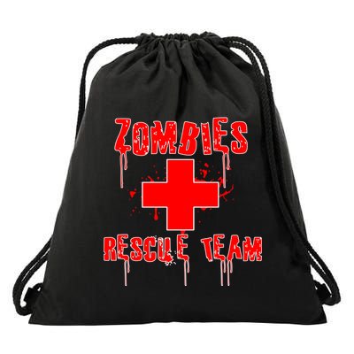 Zombie Rescue Team Drawstring Bag