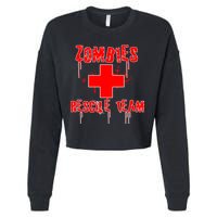 Zombie Rescue Team Cropped Pullover Crew