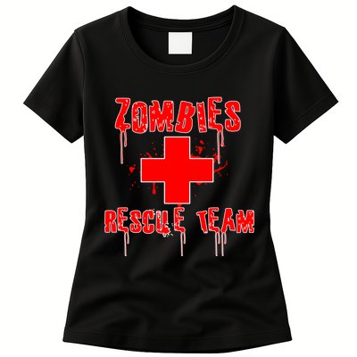 Zombie Rescue Team Womens T-Shirt