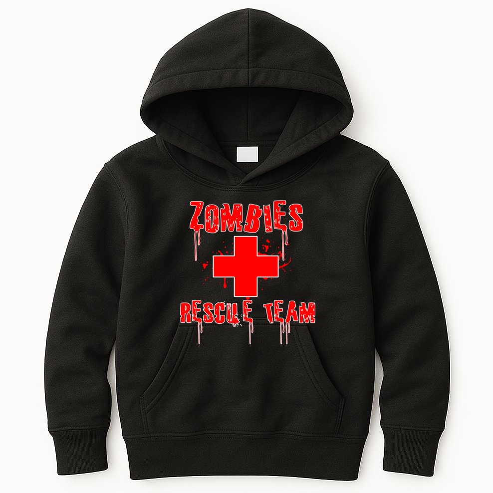 Zombie Rescue Team Kids Hoodie