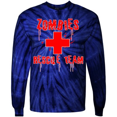 Zombie Rescue Team Tie-Dye Long Sleeve Shirt