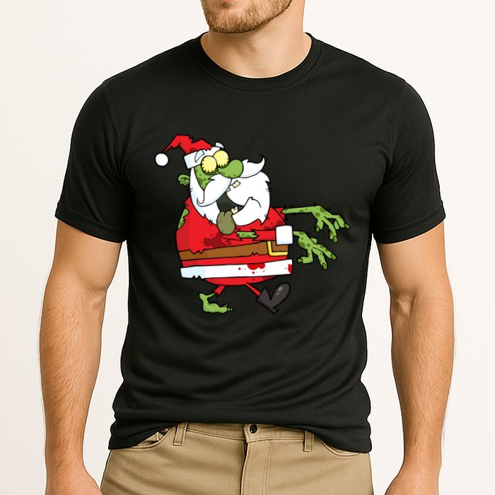 Zombie Santa Cooling Performance Crew T-Shirt