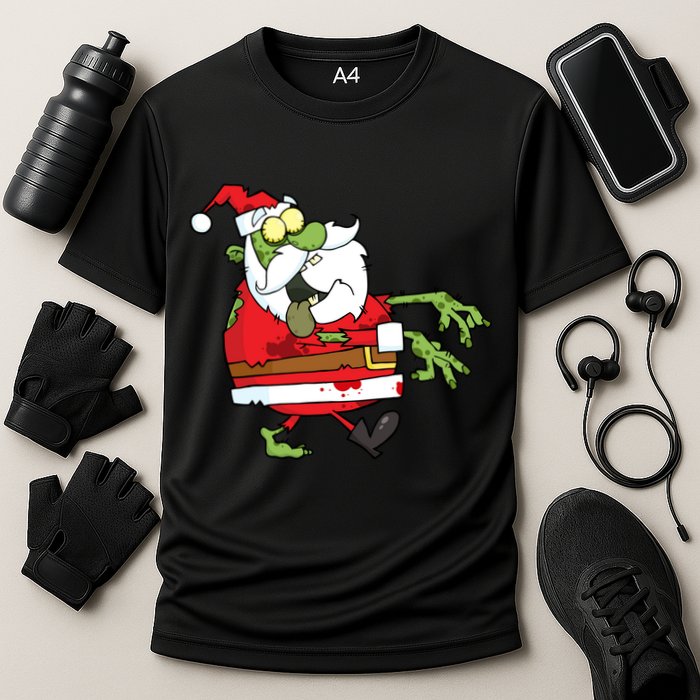 Zombie Santa Cooling Performance Crew T-Shirt