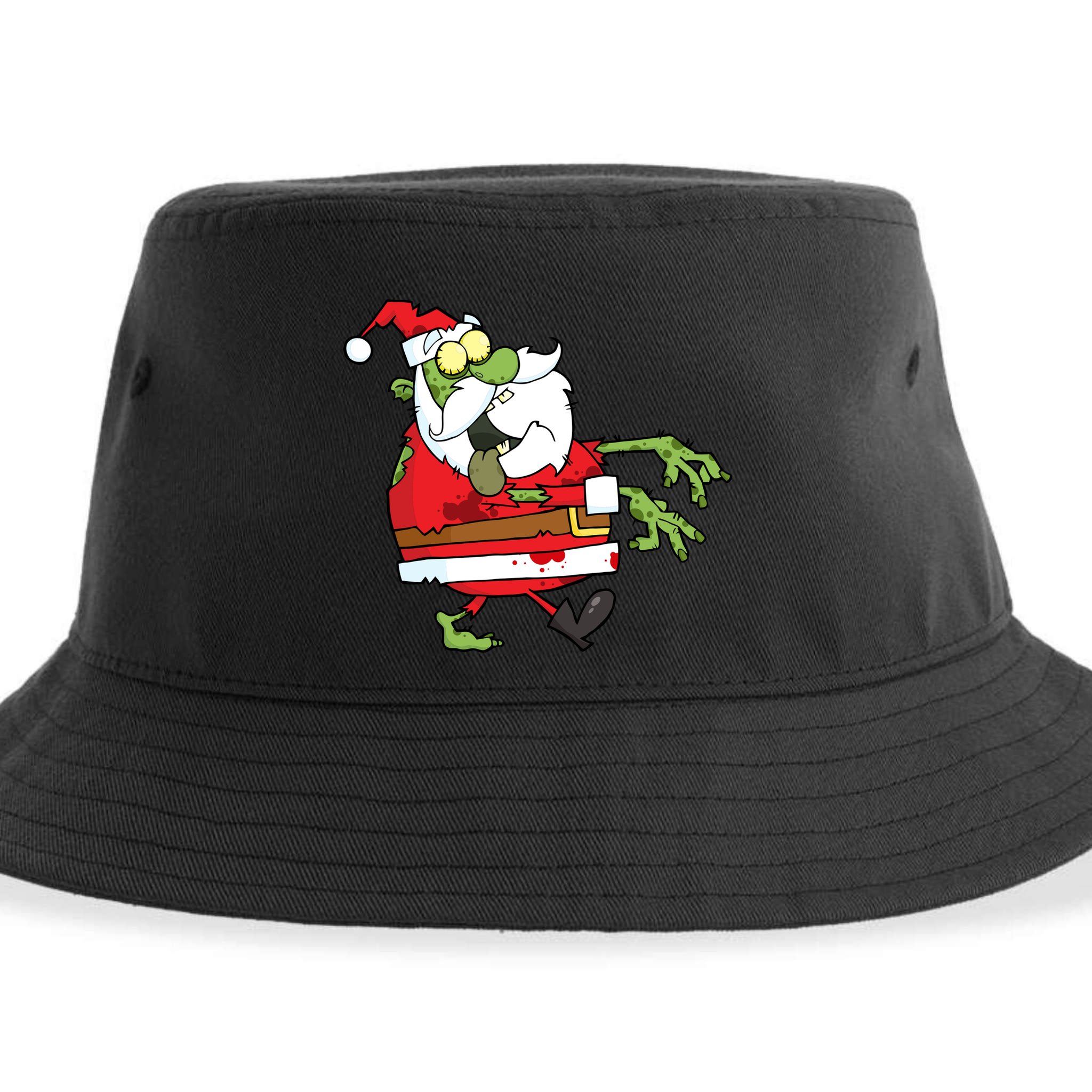 Zombie Santa Sustainable Bucket Hat