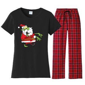 Zombie Santa Women's Flannel Pajama Set