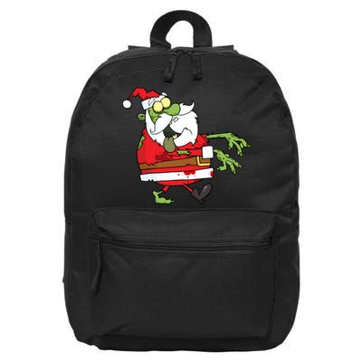 Zombie Santa 16 in Basic Backpack