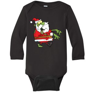 Zombie Santa Baby Long Sleeve Bodysuit