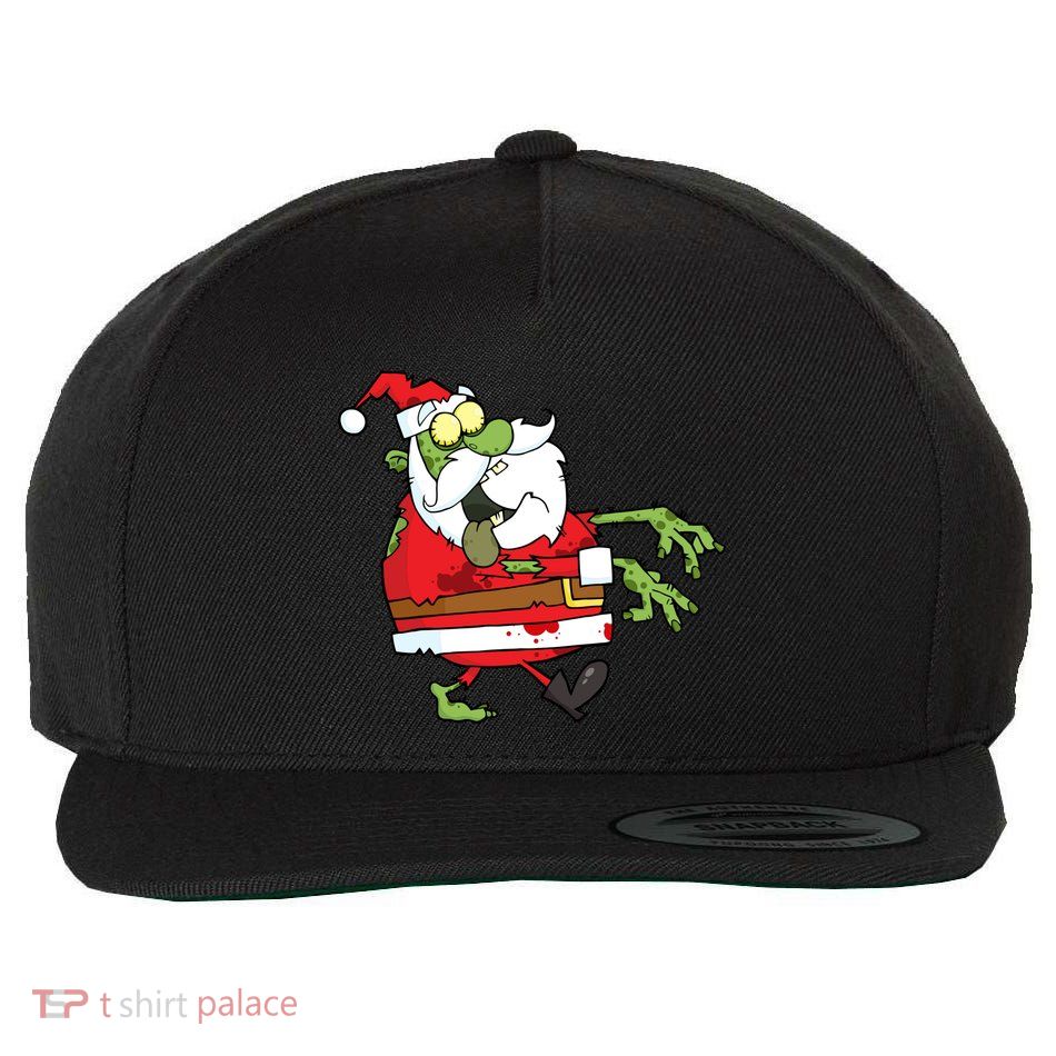 Zombie Santa Wool Snapback Cap