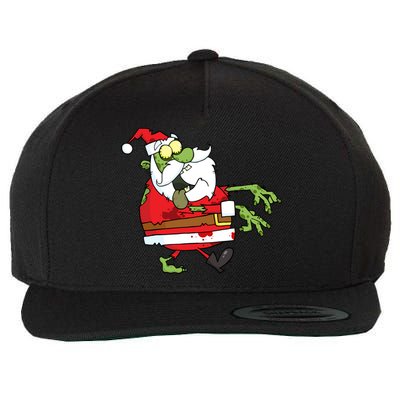 Zombie Santa Wool Snapback Cap