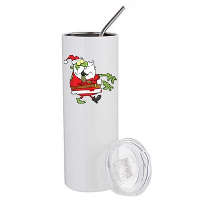 Zombie Santa Stainless Steel Tumbler