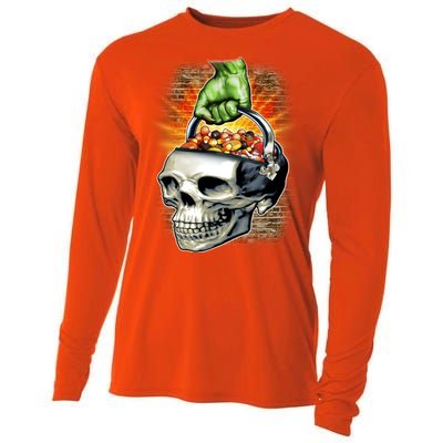 Zombie Skull Candy Bucket Cooling Performance Long Sleeve Crew