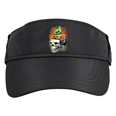 Zombie Skull Candy Bucket Adult Drive Performance Visor