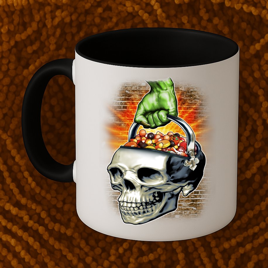 Zombie Skull Candy Bucket Mug