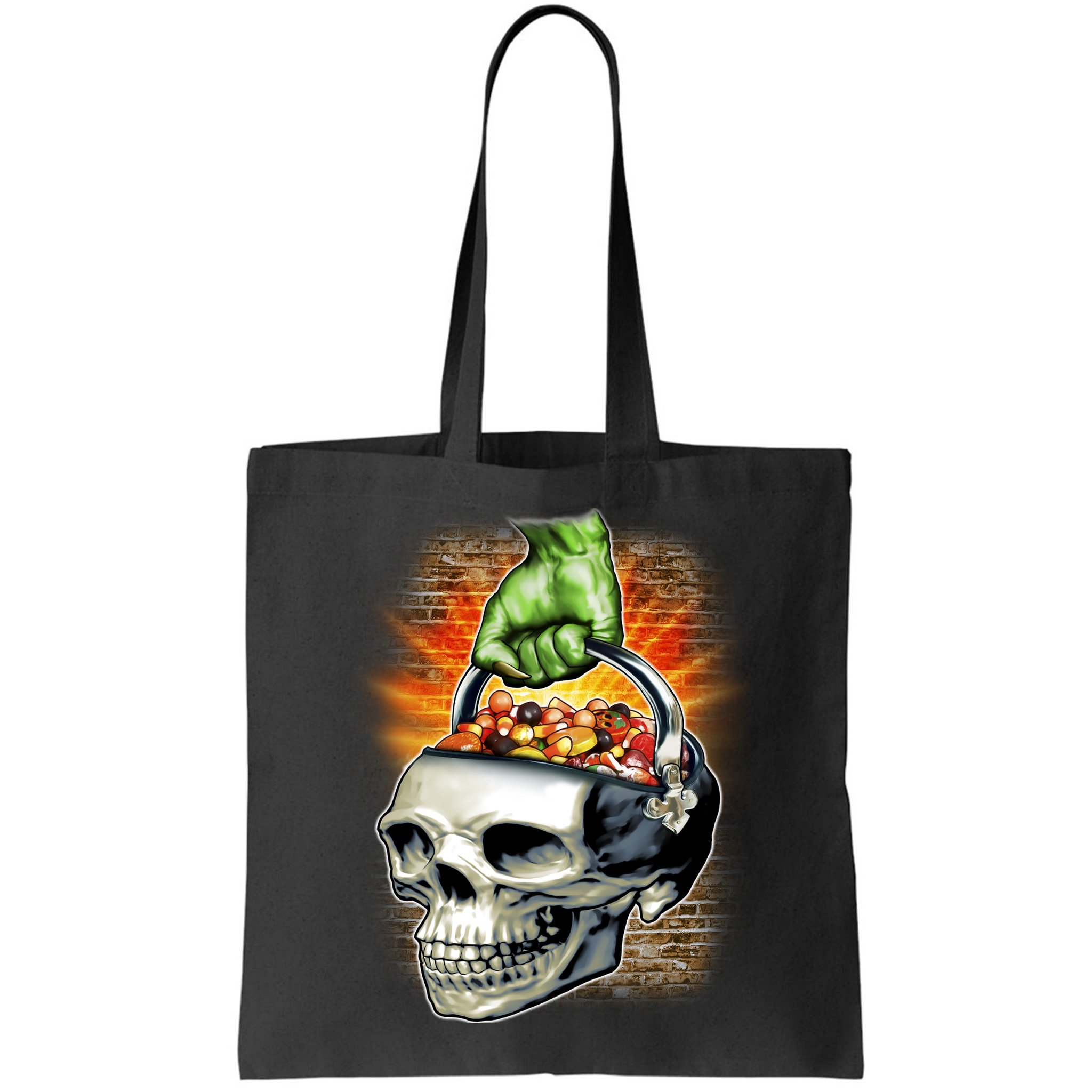 Zombie Skull Candy Bucket Bag