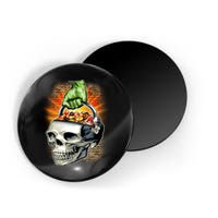 Zombie Skull Candy Bucket Magnet
