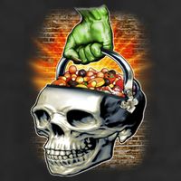 Zombie Skull Candy Bucket Hat