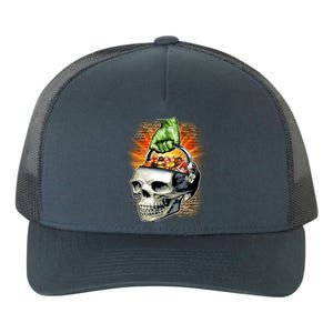 Zombie Skull Candy Bucket Yupoong Adult 5-Panel Trucker Hat