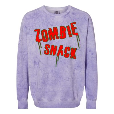 Zombie Snack Colorblast Crewneck Sweatshirt