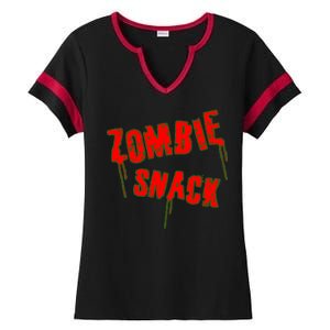 Zombie Snack Ladies Halftime Notch Neck Tee