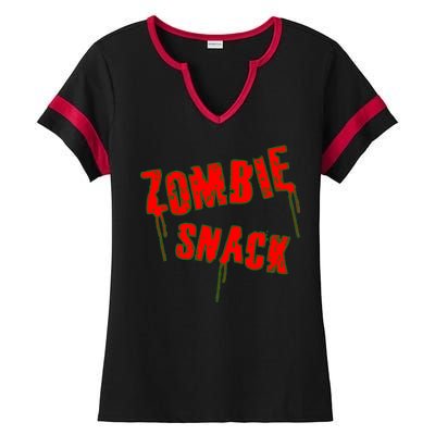 Zombie Snack Ladies Halftime Notch Neck Tee