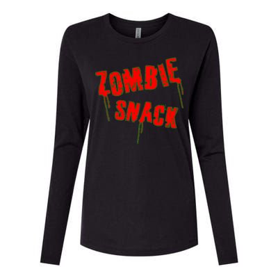 Zombie Snack Womens Cotton Relaxed Long Sleeve T-Shirt