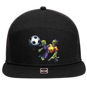 Zombie Soccer Kick 7 Panel Mesh Trucker Snapback Hat