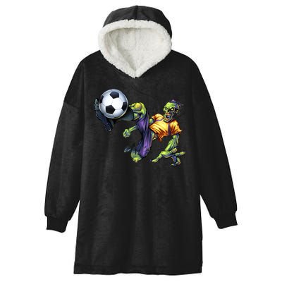 Zombie Soccer Kick Hooded Wearable Blanket