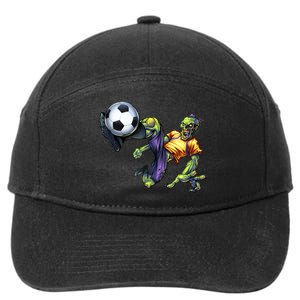 Zombie Soccer Kick 7-Panel Snapback Hat