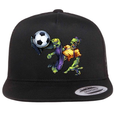 Zombie Soccer Kick Flatbill Hat