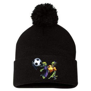 Zombie Soccer Kick Pom Pom 12in Knit Beanie