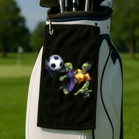 Zombie Soccer Kick Golf Towel